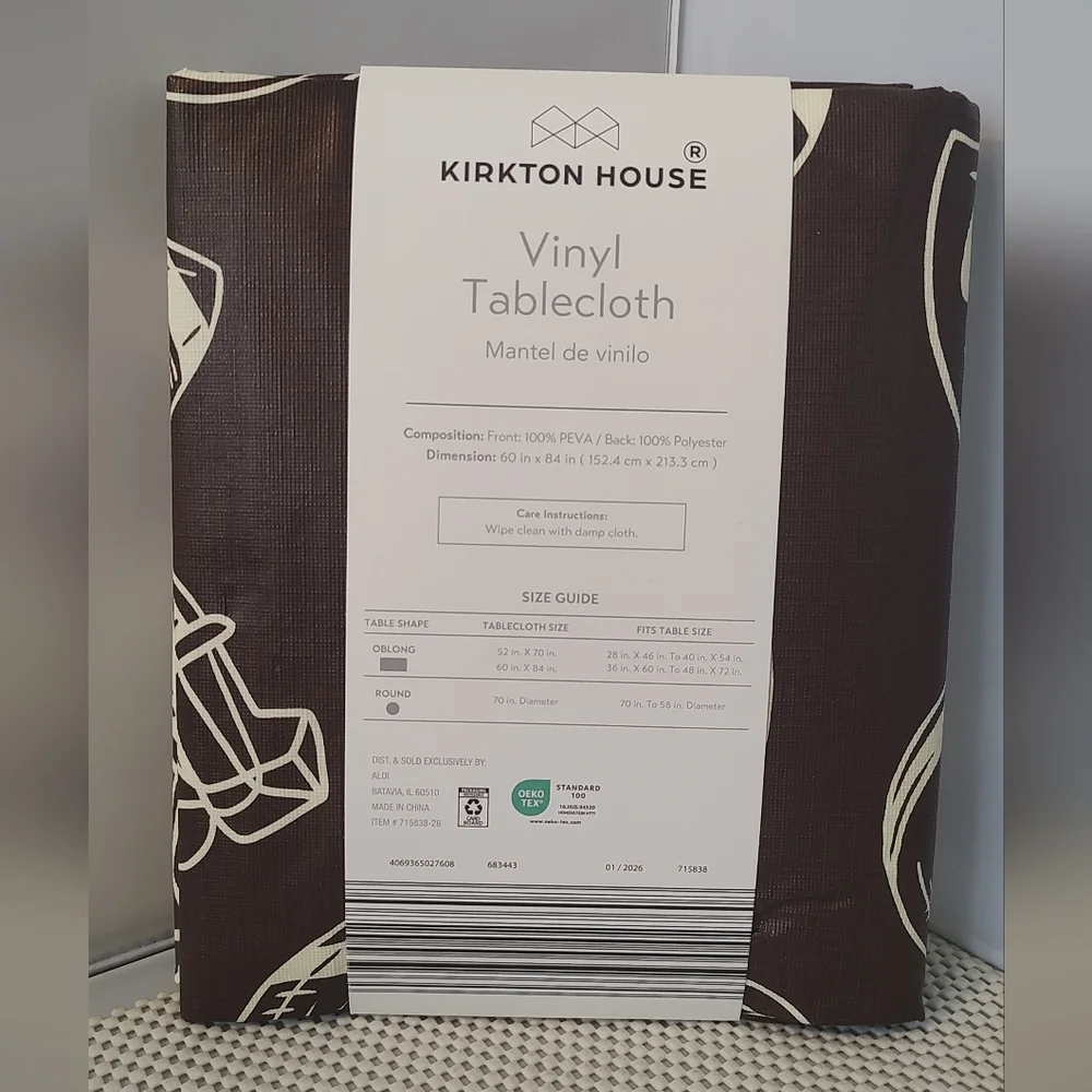 Kirkton House Vinyl Tablecloth 60x84